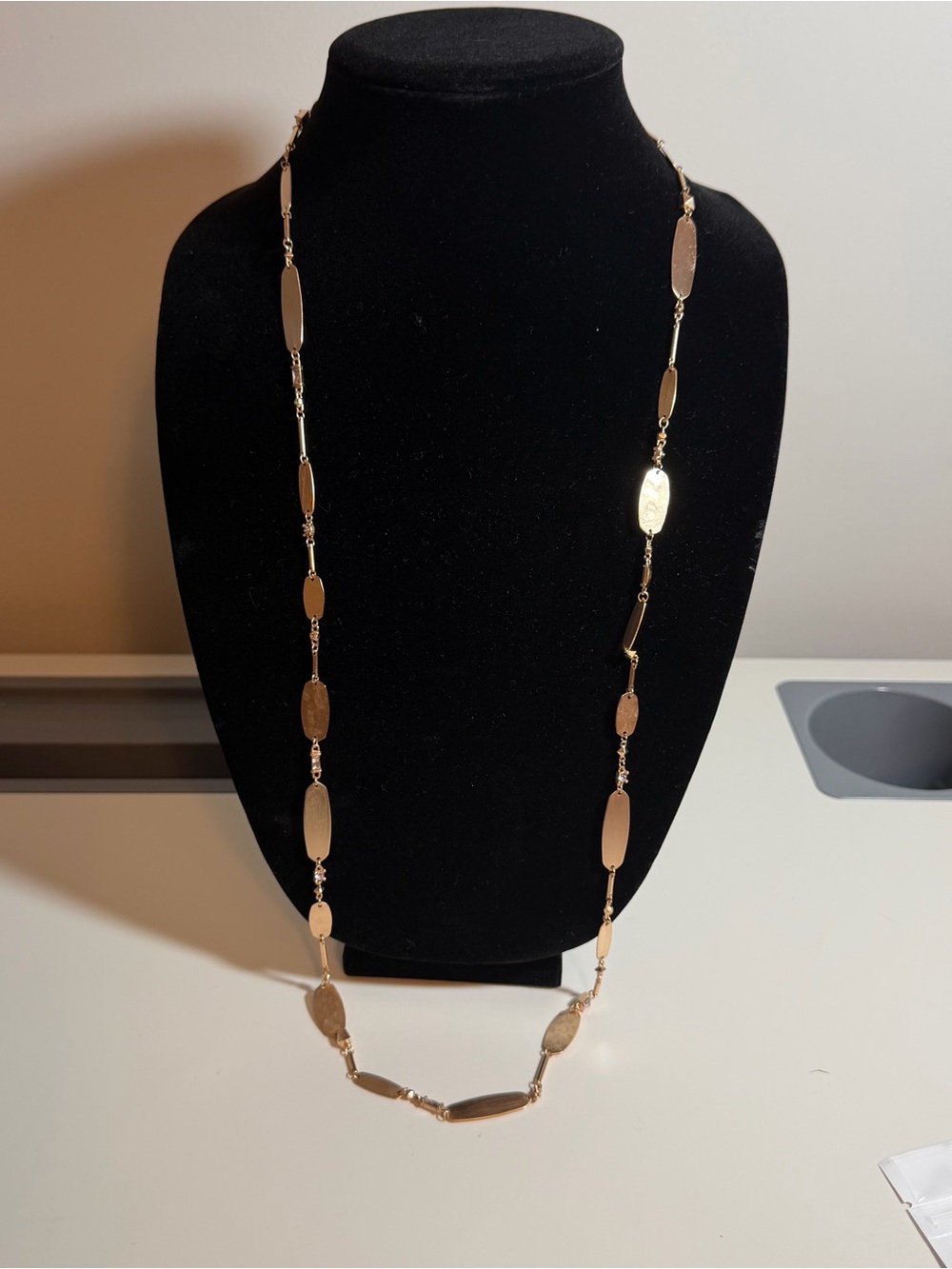 Kendra Scott Long Rose Gold Tone Necklace